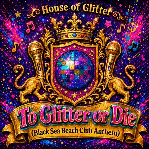 To Glitter or Die single artwork